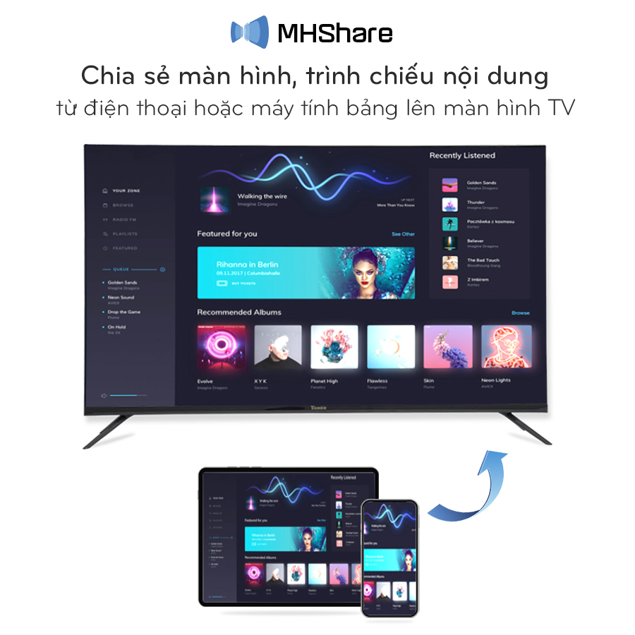 Smart Tivi TOMKO màn hình kích thước 43 inch FHD Tomko T43F8-1, bảo hành 24 tháng Hàng Chính Hãng TOMKO