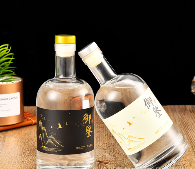 Bình Thủy Tinh Tròn Bầu Sang Trọng 500ml , 750ml | Tùy Chọn Dung Tích