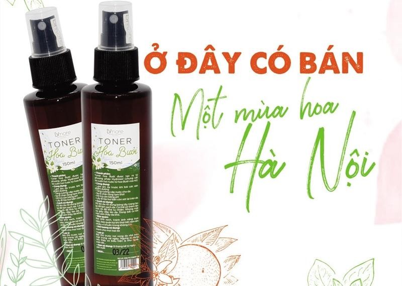 Toner hoa bưởi Bimore cấp ẩm dưỡng da se khít lỗ chân lông_chai 150ml