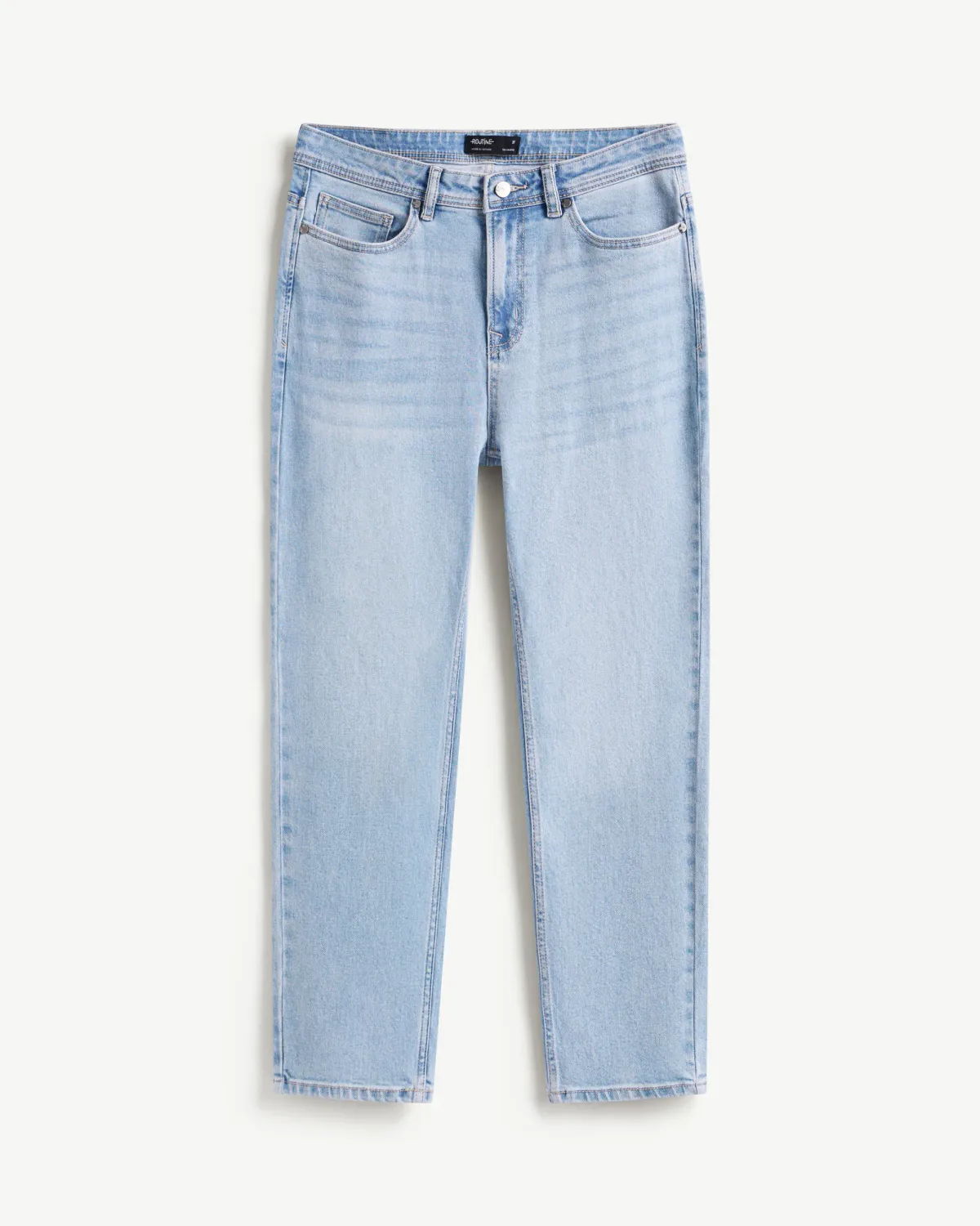 Quần denim nam dài xanh nhạt slim cropped - ROUTINE 10S25DPA005