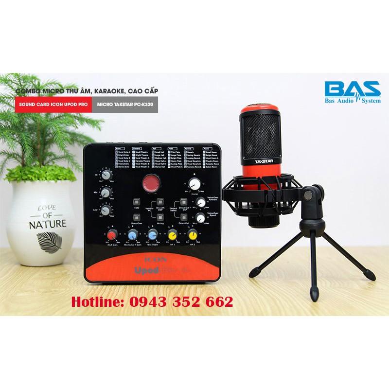 Micro thu âm TAKSTAR PC K-320, mic livestream, mic hát karaoke chính hãng TAKSTAR