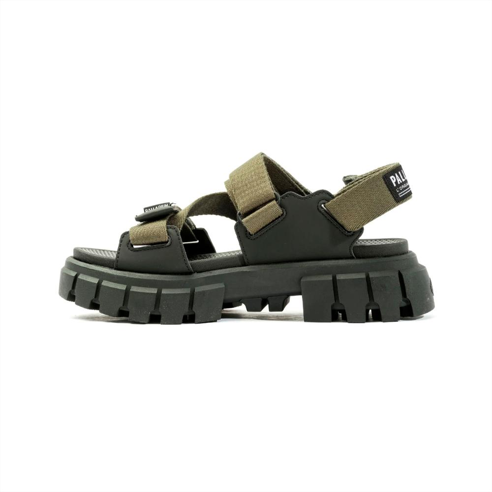 Giày Palladium Women Revolt Sandal Army 98581-309-M