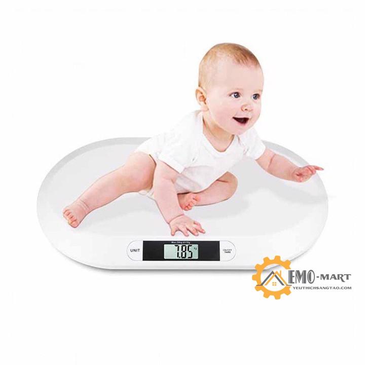 Cân điện tử cho bé sơ sinh BABY SCALE ️  ́️ Tải trọng tối đa 20kg - Độ chính xác 10g - Nhựa ABS an toàn