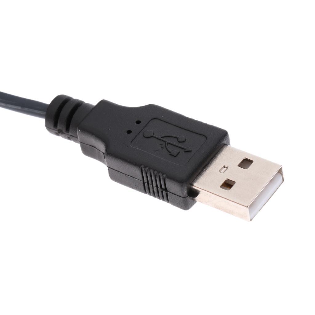 2-Port USB KVM Switch Converter with Cable for Mouse Keyboard Black