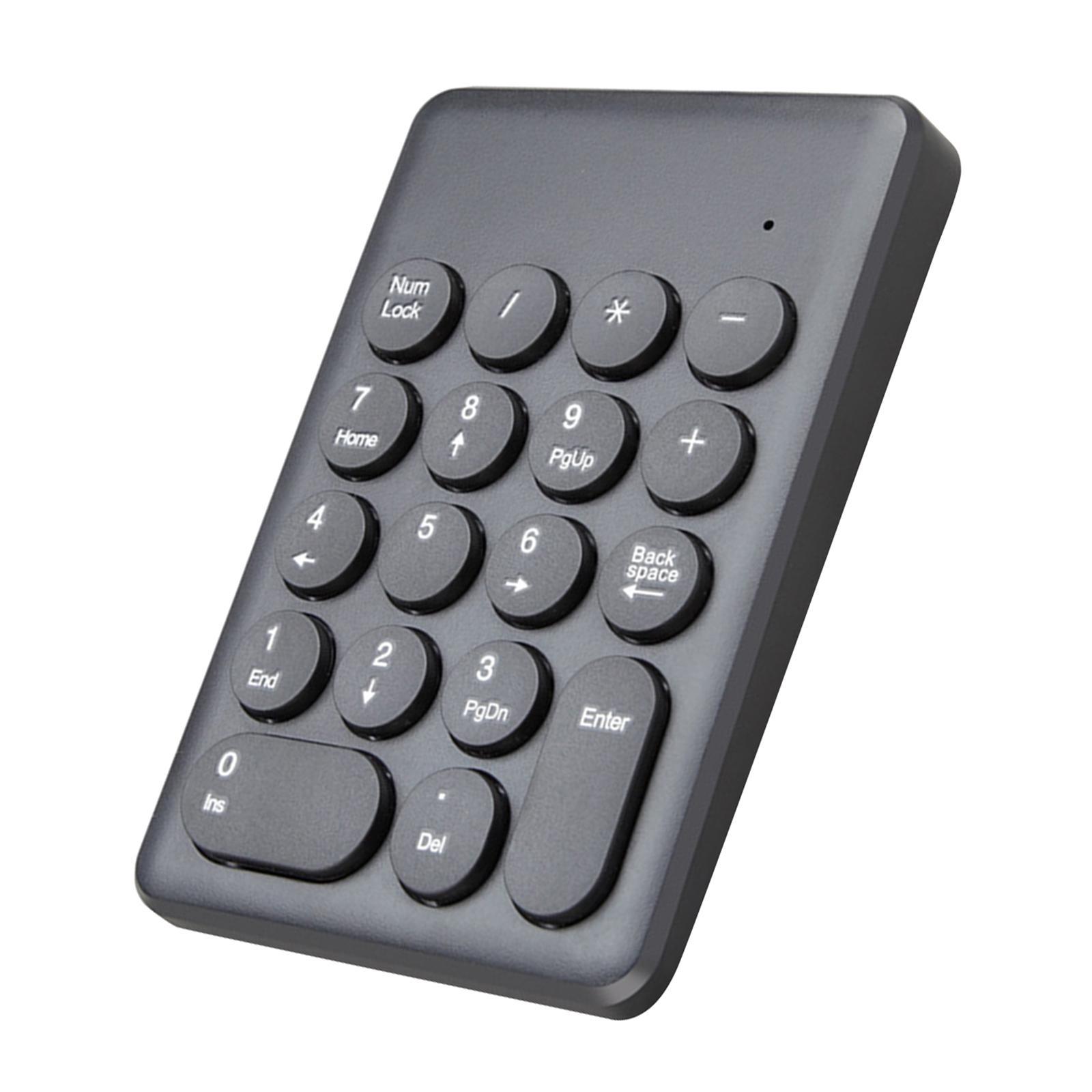 2.4G Wireless numeric Keypad Keyboard laptop pad White