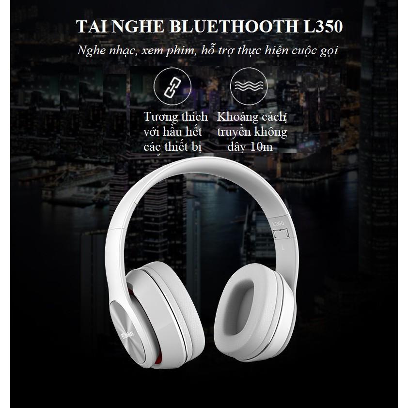 Tai Nghe Chống Ồn ️️ Tai Nghe Chụp Tai Âm Thanh Sống Động - Tai Nghe Bluetooth L350 Lọc Tạp Âm, Giảm Tiếng Ồn