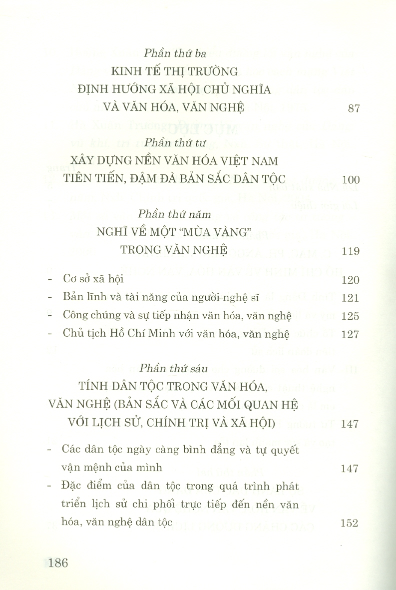 Sự Lãnh Đạo Của Đảng Về Văn Hóa Văn Nghệ (In giới hạn 50 cuốn)