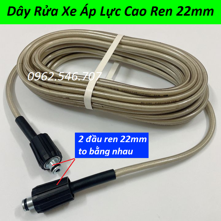 Bộ 10m,15m,20m,30m dây rửa xe và súng xịt (bộ như hình) - súng rửa xe áp lực cao, dây xịt rửa xe áp lực cao