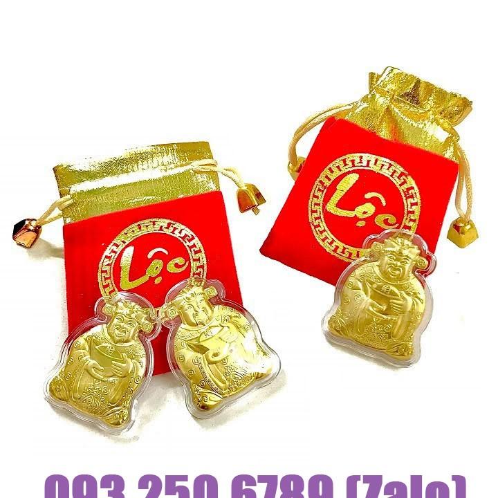 Ông Thần Tài Cho Ngày Vía Thần Tài , tặng kèm túi nhung đỏ chữ LỘC