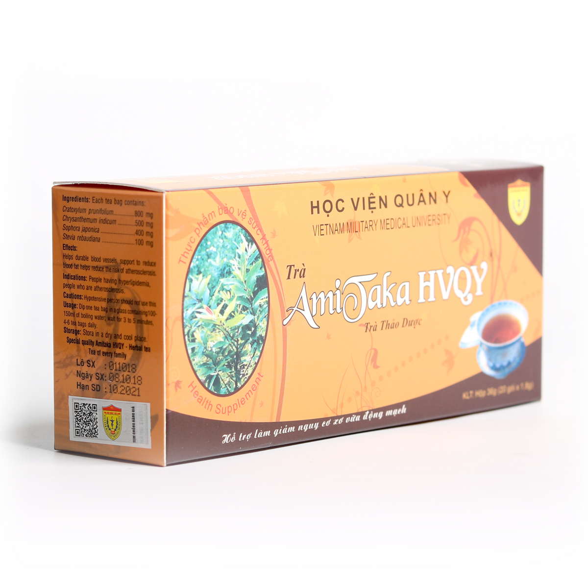 Combo 3 hộp Trà thảo dược AmiTaka HVQY hộp 20 gói
