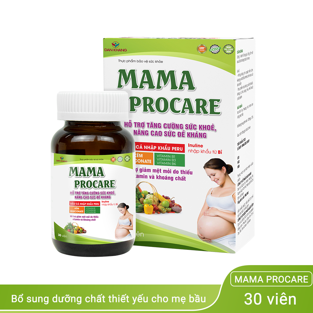 Viên Uống Bổ Sung Vitamin Và Khoáng Chất Cho Phụ Nữ Có Thai Mama Procare Hộp 30 Viên