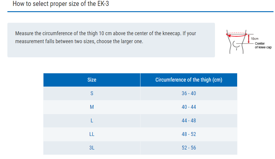 ZAMST EK-3 (Knee support