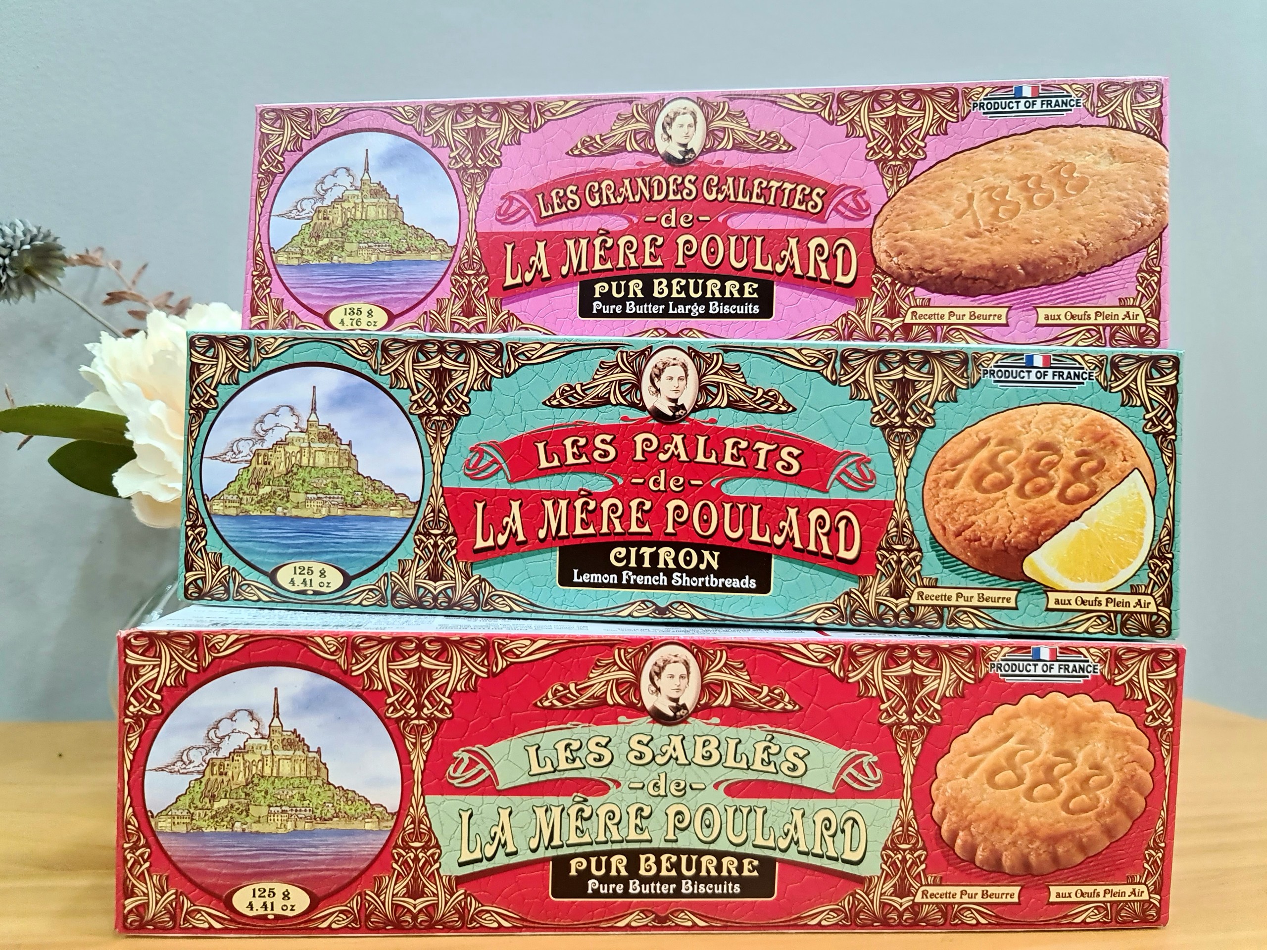 Bánh quy bơ - La Mère Poulard 135g - Pure Butter Large Biscuits