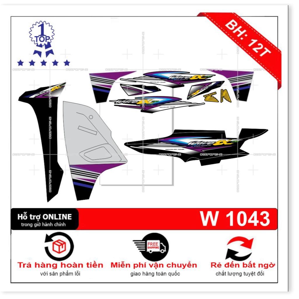 Tem rời dành cho wave a 2017 đen bạc