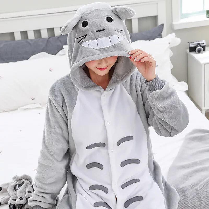 (Có sẵn) Bộ đồ thú totoro xám cho người lớn