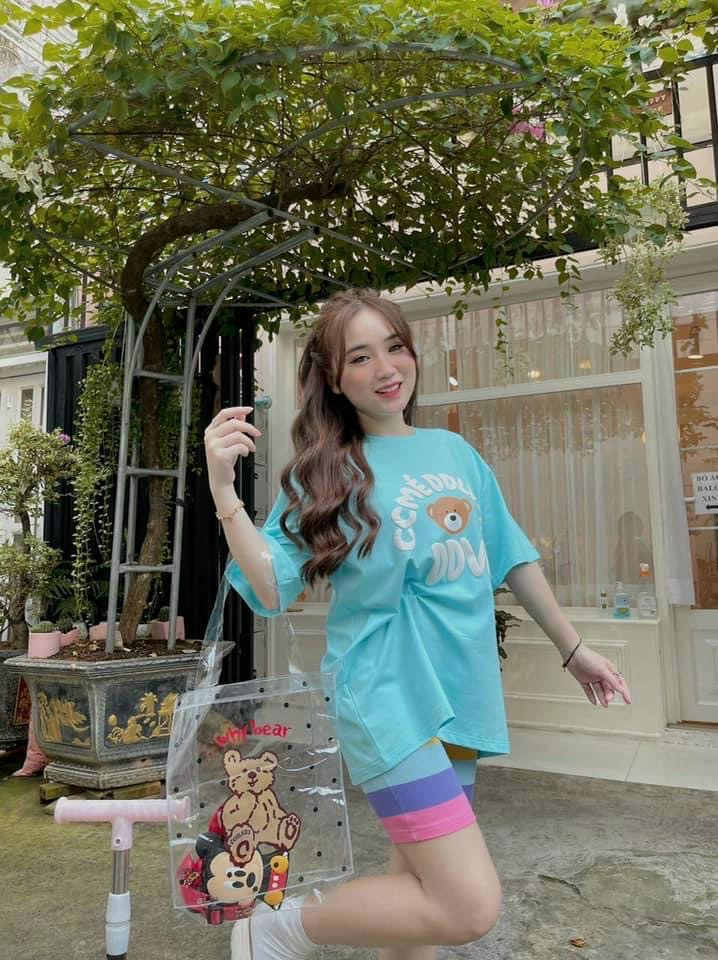 Sét ngố gấu sắc màu dễ thương chất đẹp hàng y ảnh