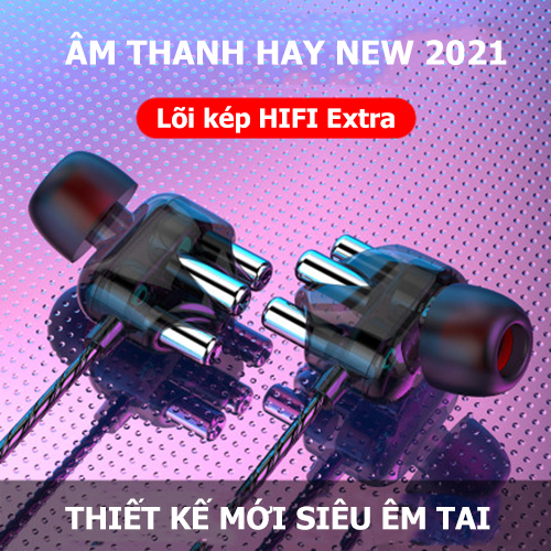 Tai Nghe Nhét Tai Chống Ồn A6 PRO Super BASS Thiết Kế Mới Âm Thanh Cực Đã - Hàng chính hãng