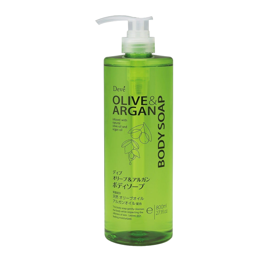 Sữa Tắm Dưỡng Sáng Mịn Da Sạch Sâu Deve Olive & Argan Body Soap