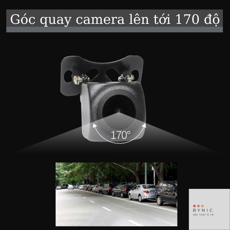 Camera lùi ô tô AHD 720P, chân lắp cánh bướm xoay linh hoạt, hình ảnh siêu nét, dùng cho màn Android