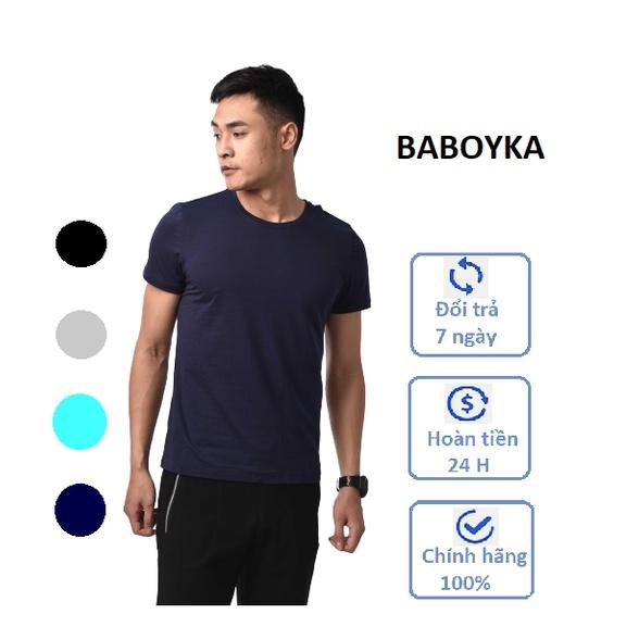 Áo Phông Nam Chất COTTON Logo BABOYKA Thêu Tay Cách Điệu 