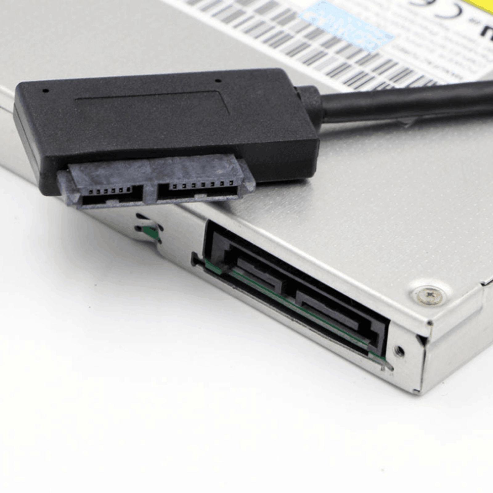 USB 2.0 to 2.5inch 7+6 13Pin SATA Converter Cable Adapter For SATA HDD