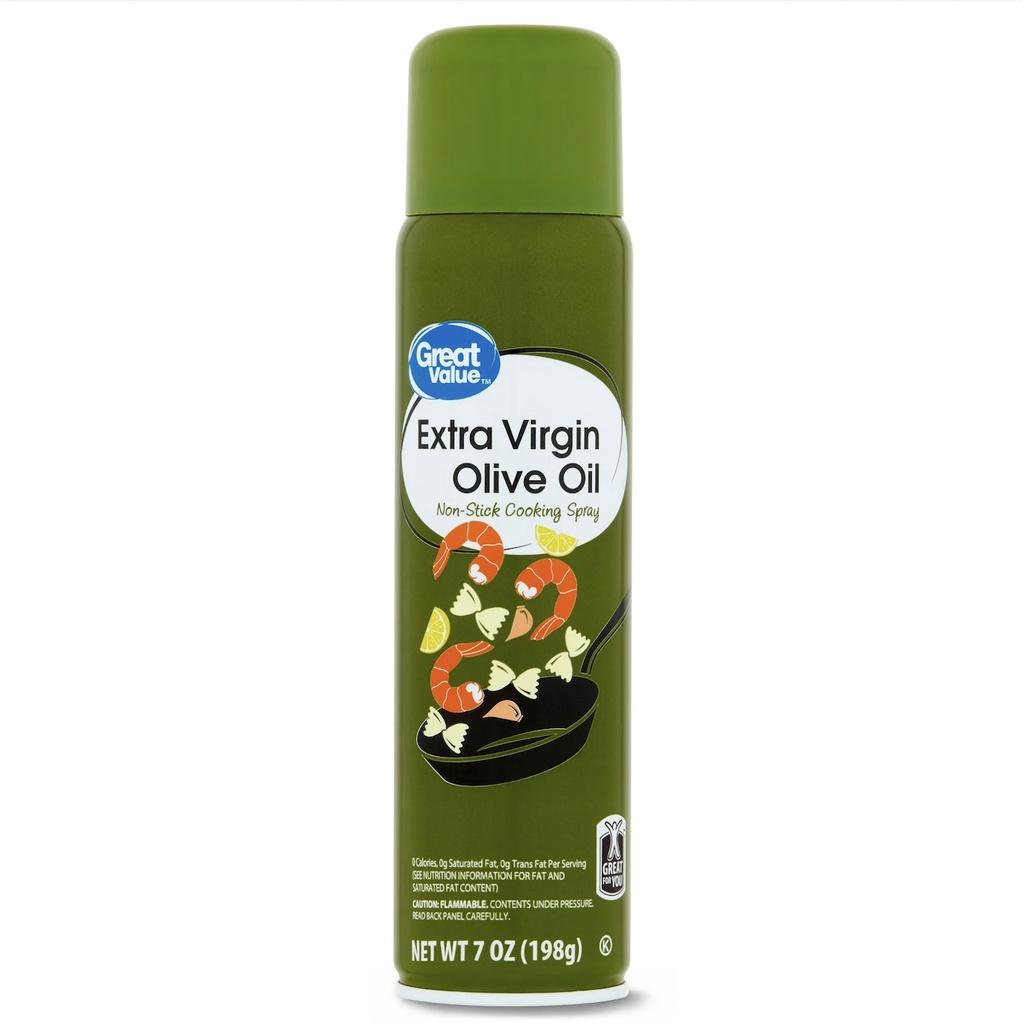 DẦU OLIVE NGUYÊN CHẤT - ĂN KIÊNG DẠNG XỊT Great Value Extra Virgin Olive Oil Non-Stick Cooking Spray, 0 CALO, 198g (7oz)