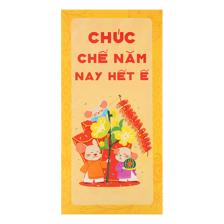 Xấp Bao Lì Xì Cao Cấp - Chúc Chế Năm Nay Hết Ế (10 Cái / Xấp)