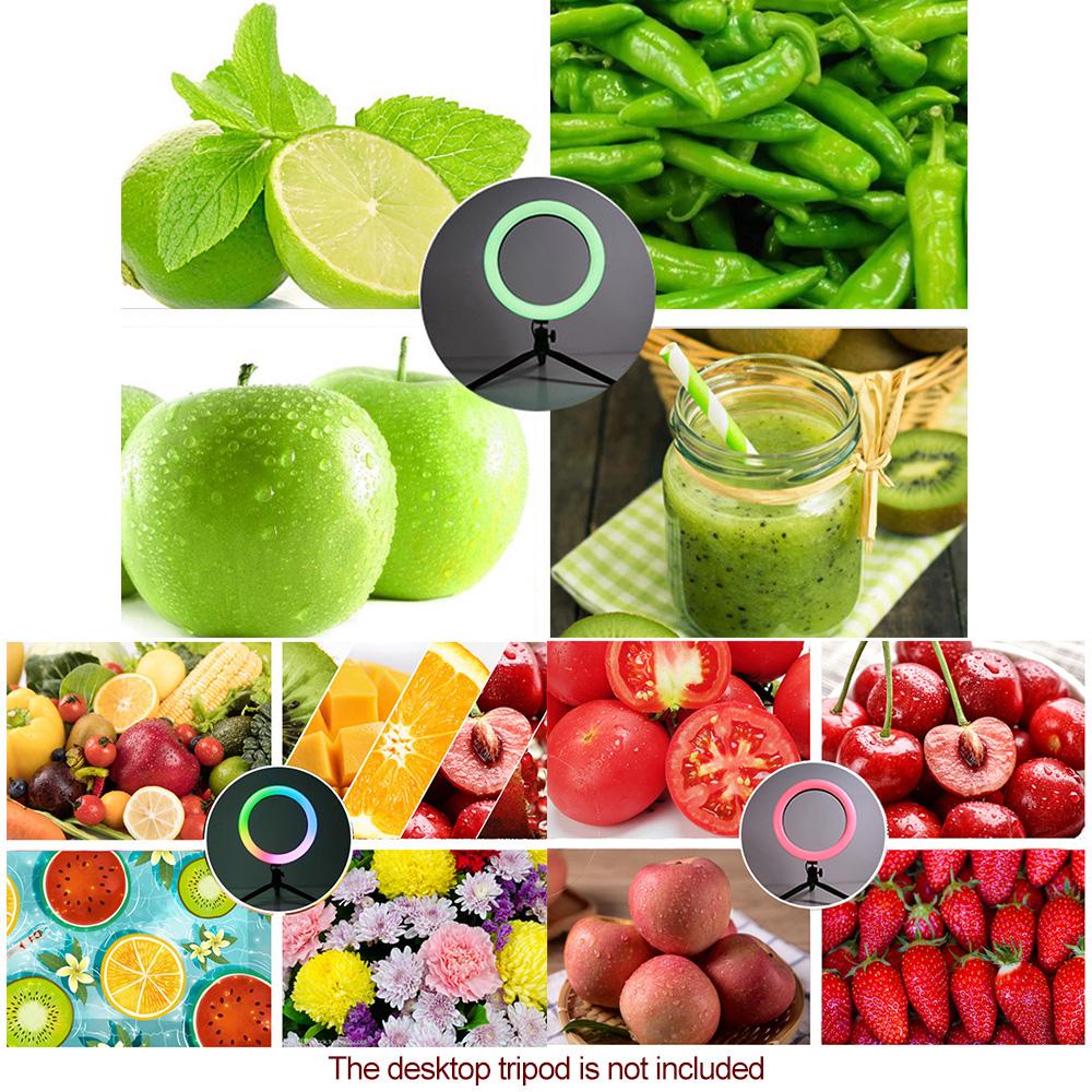 Đèn chụp ảnh Beauty Light 3000K-6500K ánh sáng đầy màu sắc có thể thay đổi độ sáng