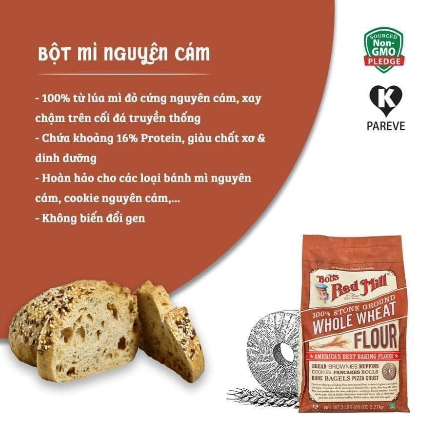 Bột mì nguyên cám BRM 2.27kg