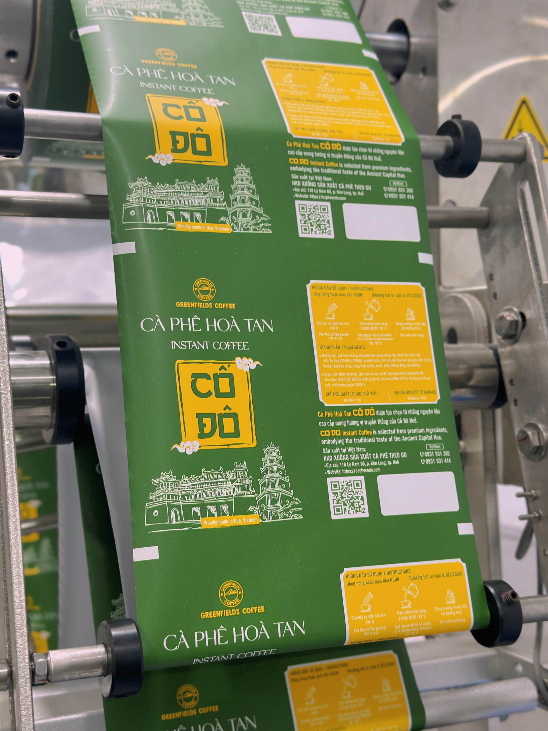Cà phê hoà tan Cố Đô 3in1 - Dây 10 gói tiết kiệm