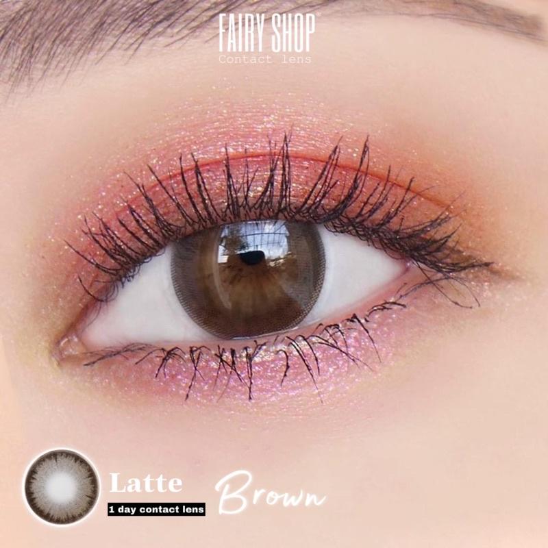 Lens 1 Ngày Latte Brown - Kính Áp Tròng 1 Ngày FAIRY SHOP CONTACT LENS