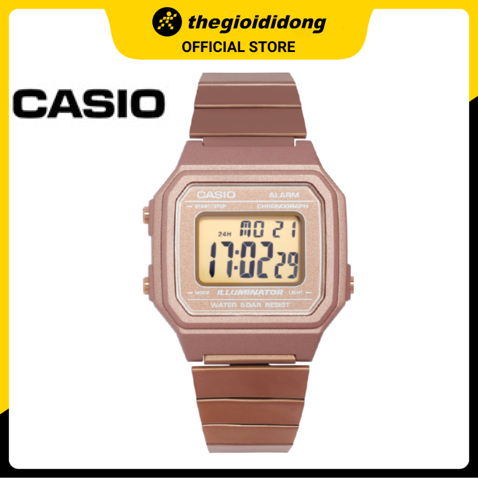 Đồng hồ Casio unisex dây thép B650WC-5ADF (41mm)