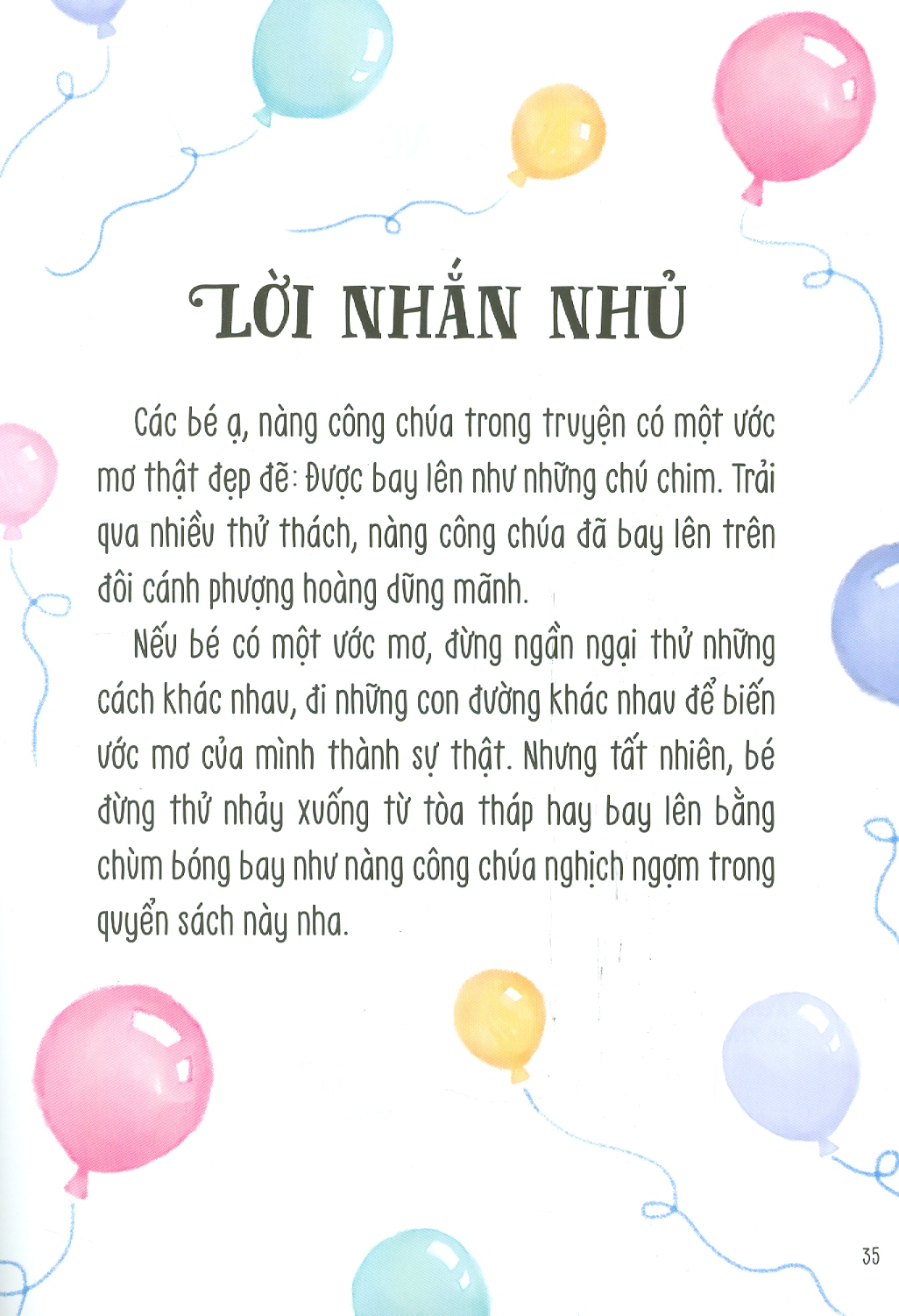 Vun Đắp Tâm Hồn - Mơ Đi Sợ Chi: Nàng Công Chúa Mơ Bay