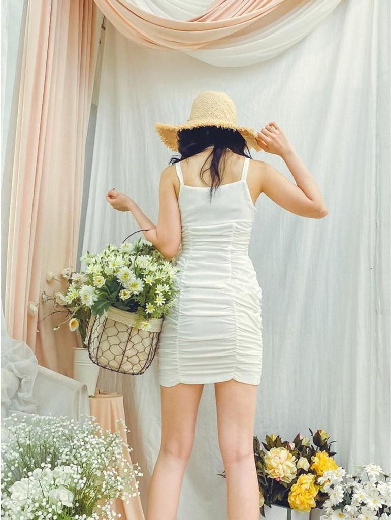 Đầm dây trắng đan eo Phoebe Dress Gem Clothing SP006188