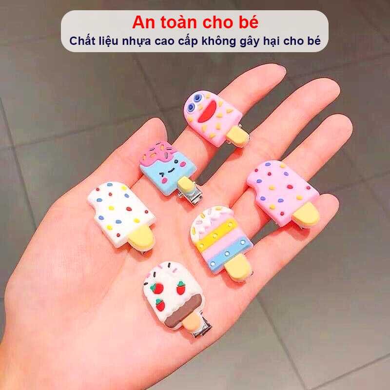 Kẹp tóc cho bé gái nhiều màu sắc tươi sáng Baby-S, Set kẹp tóc cho bé cao cấp họa tiết đáng yêu – SP155