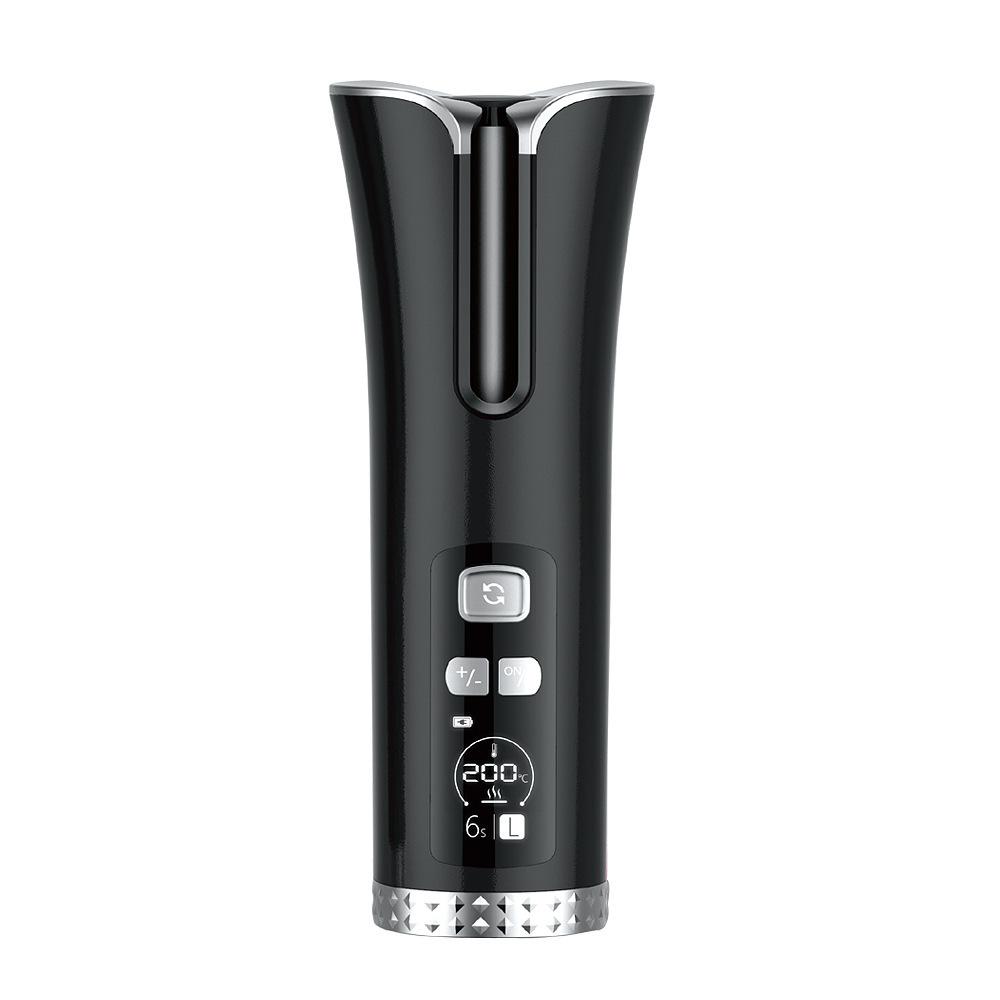 Máy uốn tóc tự động không dây, sạc USB, màn hình LED hiển thị nhiệt độ