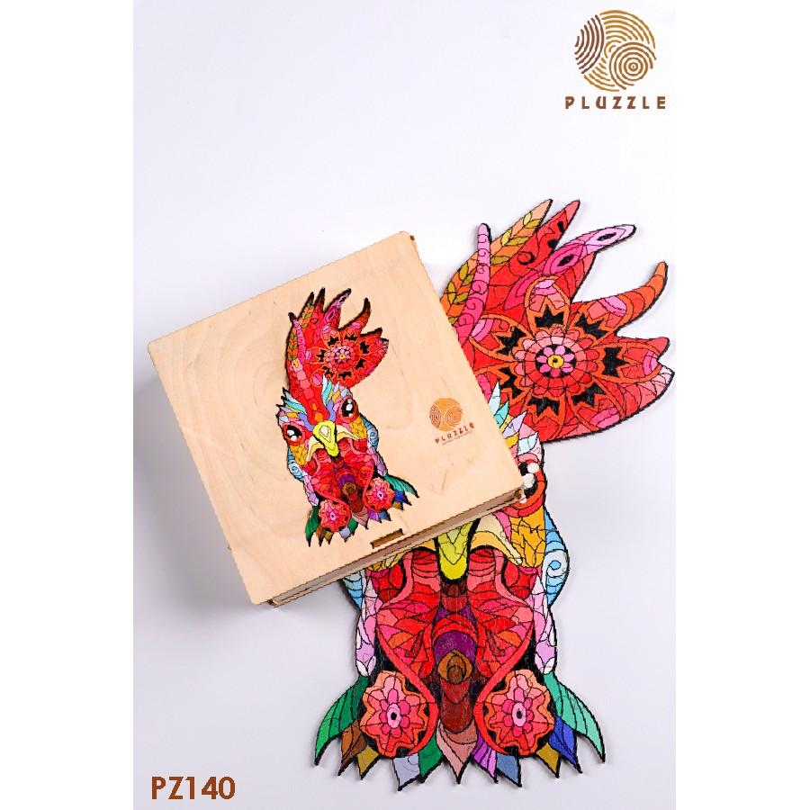 Bộ xếp hình gỗ thông minh puzzle đồ chơi ghép hình - Dậu – Con Gà – PZ140