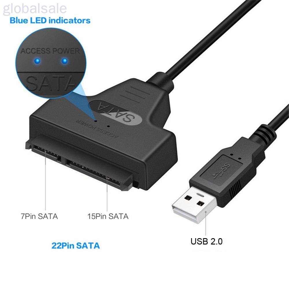 Dây Cáp Chuyển Đổi Ổ Cứng Hdd Sata 3 Sang Usb Ssd 2.5 Inch Với 22 chấu Usb 2.0