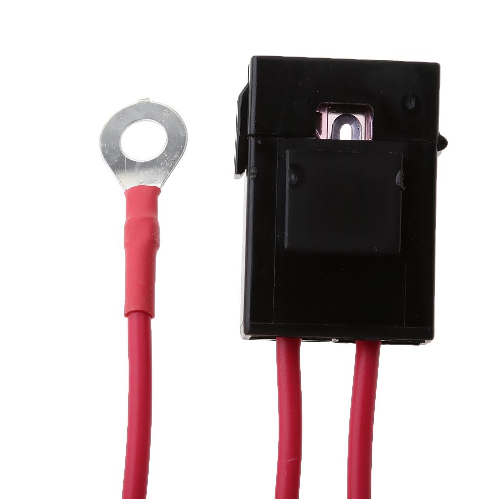 2xH4 Headlight Headlamp Light Bulb Relay Wiring Harness Socket Plug Wire Kit