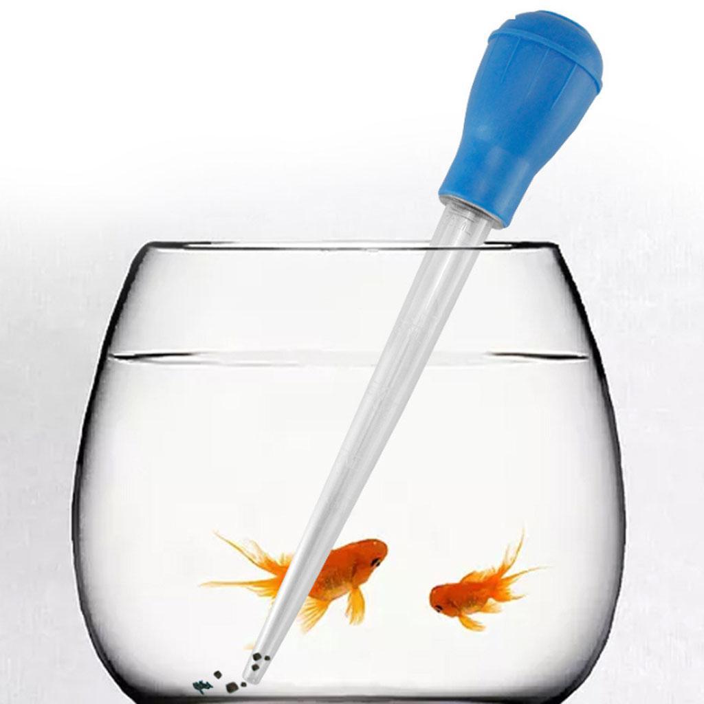 2Pcs 50ml Manual Tank Dropper Gravel Pipette Straw Durable Feeding