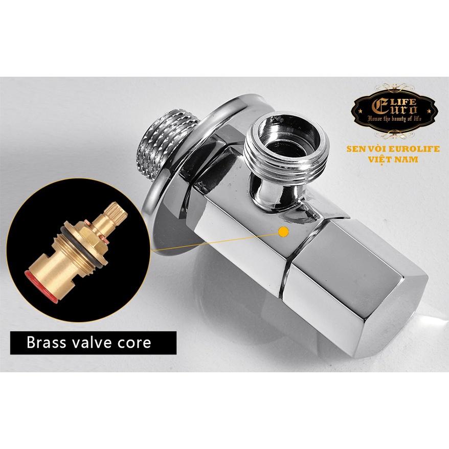 Van giảm áp và khóa đường nước Đồng mạ Chrome Eurolife EL-VG01