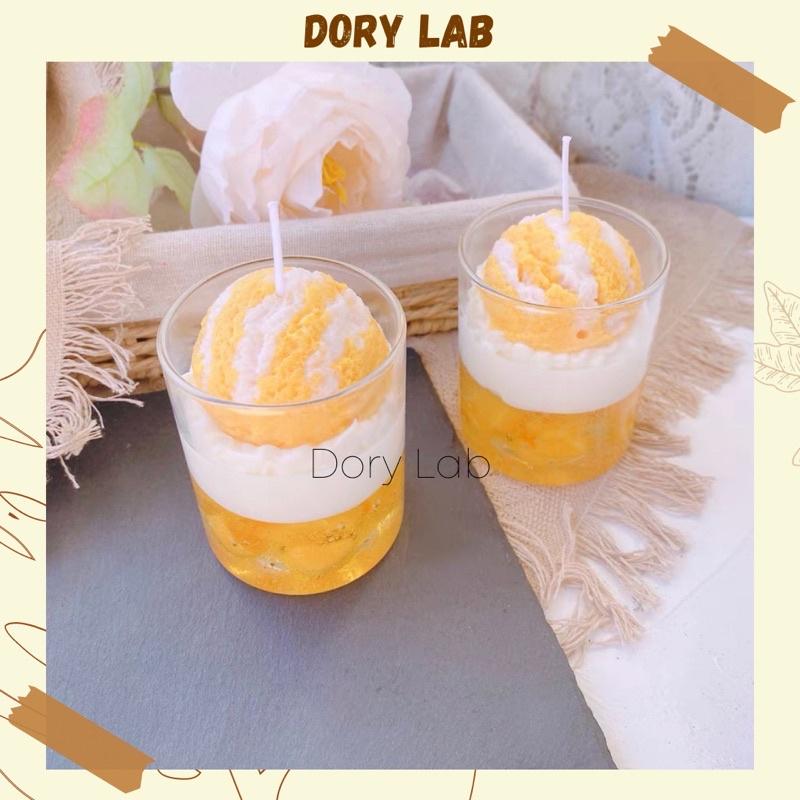 Nến Thơm Handmade Ly Kem Thạch Jelly Mix Topping - Dory Lab