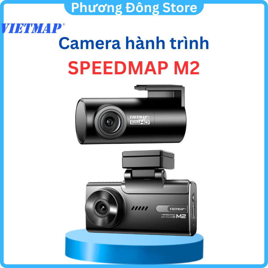 Camera hành trình VIETMAP SPEEDMAP M2 trước sau, cảnh báo giao thông, kết nối 4G tiện lợi - Hàng chính hãng