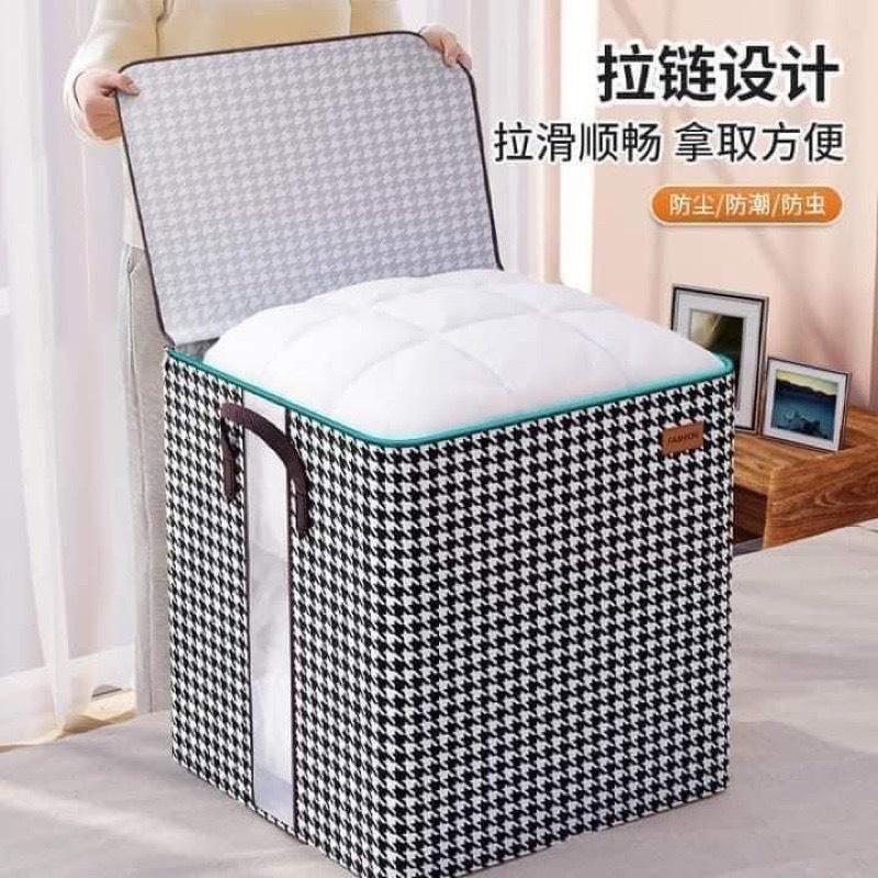 Túi đựng đồ đa năng sọc caro. Túi to chà bá, đựng cả thế giới luôn.