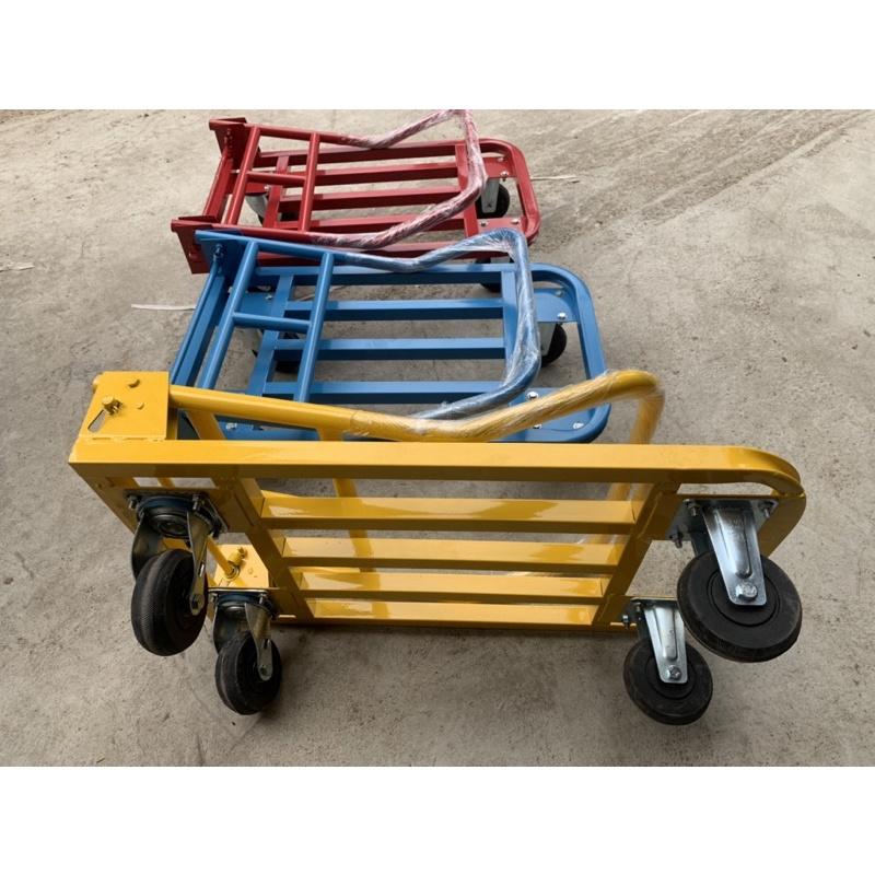 Xe đẩy hàng, xe kéo hàng 4 bánh có thể gấp gọn mẫu mới 50x80cm siêu chắc khoẻ, tải trọng lên đến 500kg