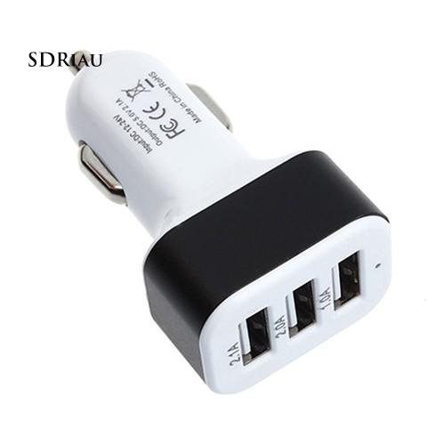 Củ sạc nhanh 3 cổng usb cho iPhone Samsung