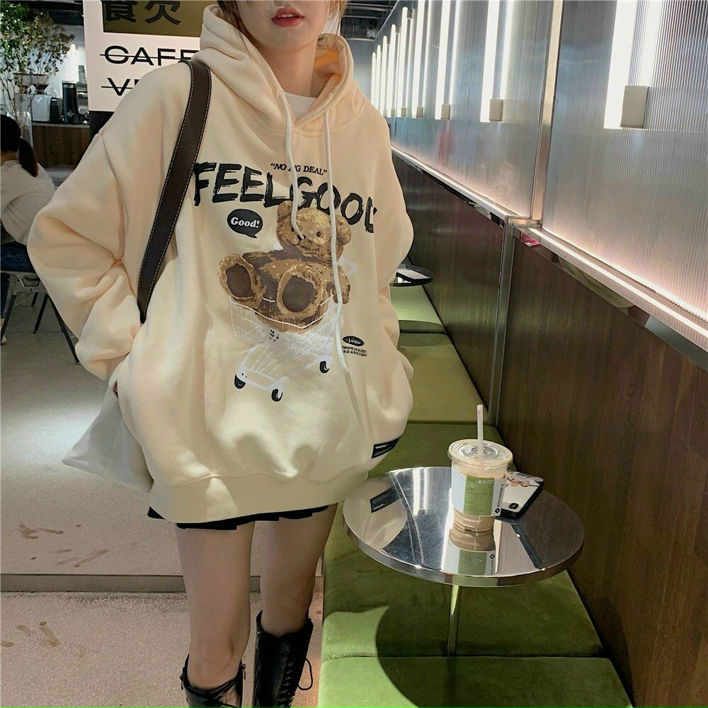 Áo hoodie FEELGOOD Unisex Rộng - Kiểu Khoác Nỉ Ngoại Cao Cấp Cặp Nam Nữ - THIÊN HÀ SHOP ÁO HOODIE
