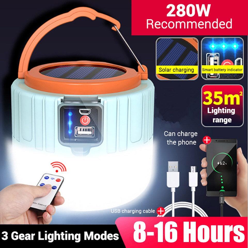 Đèn Cắm Trại Sử Dụng Năng Lượng Mặt Trời Có Thể Sạc Lại