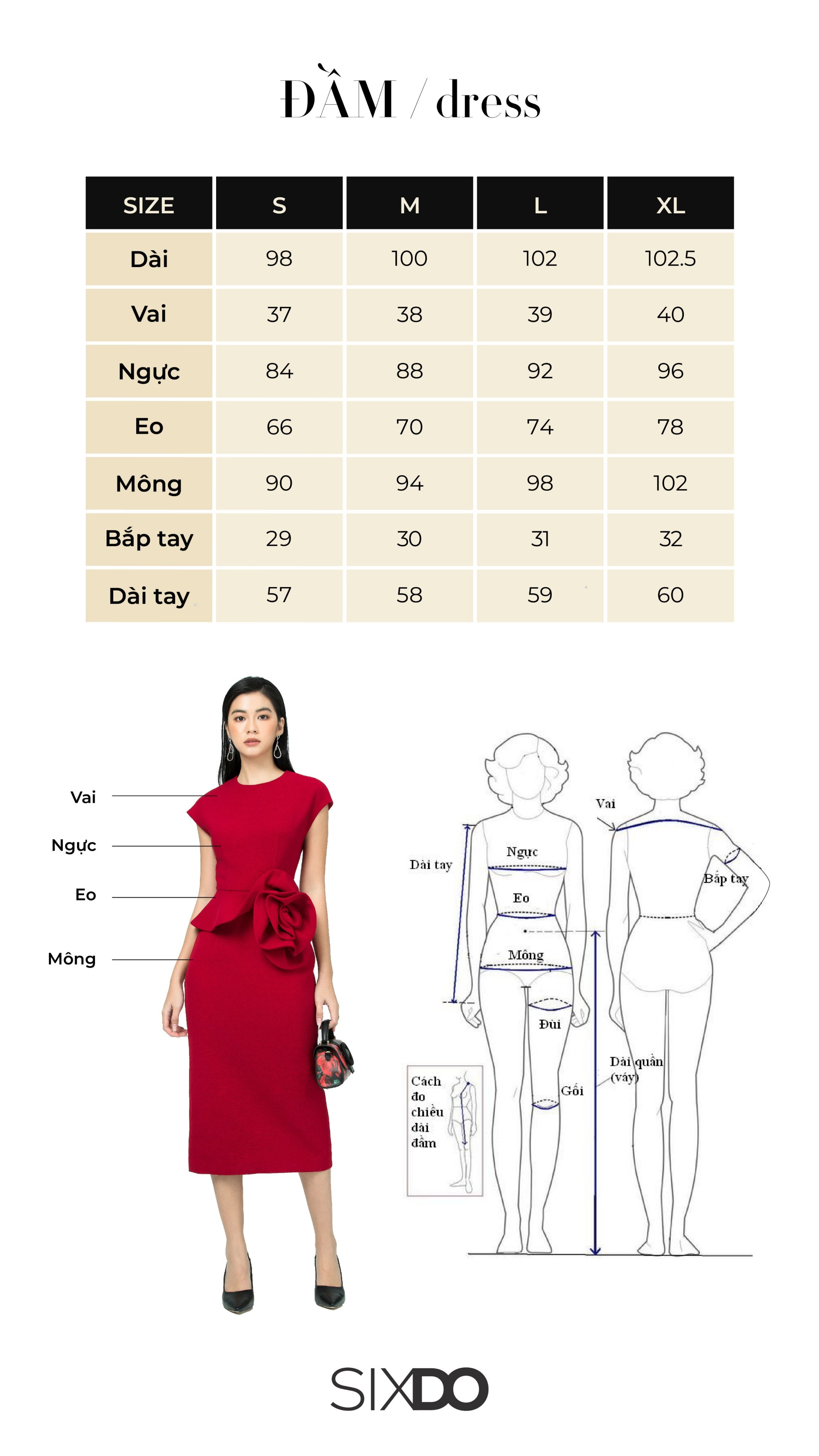 Đầm midi raw phối nơ eo xẻ vạt thanh lịch SIXDO