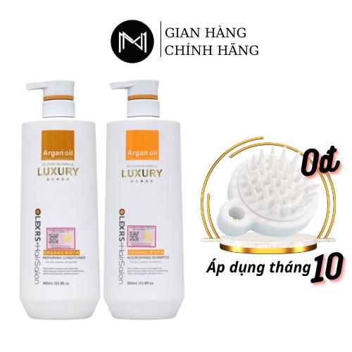 Dầu gội xả Olexrs Hair Salon Luxury 500 - 960ml phục hồi, giảm rụng tóc